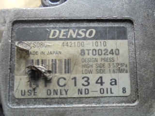 Компрессор кондиционера, TOYOTA, PRIUS, NHW10, 1NZ-FXE, 1998, 442100-1010