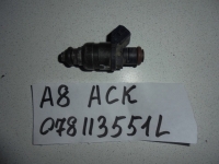 Форсунка топливная, AUDI, A8, D2, AQD, 1999, 078113551L