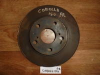 Диск тормозной, TOYOTA, COROLLA, ZZE150, 1ZR-FE, 2008, F