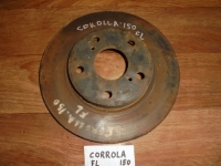 Диск тормозной, TOYOTA, COROLLA, ZZE150, 1ZR-FE, 2008, F